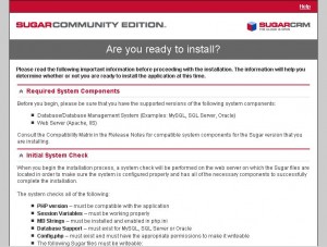 Ready to set up SugarCRM?